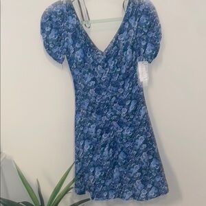 Floral Blue Dress